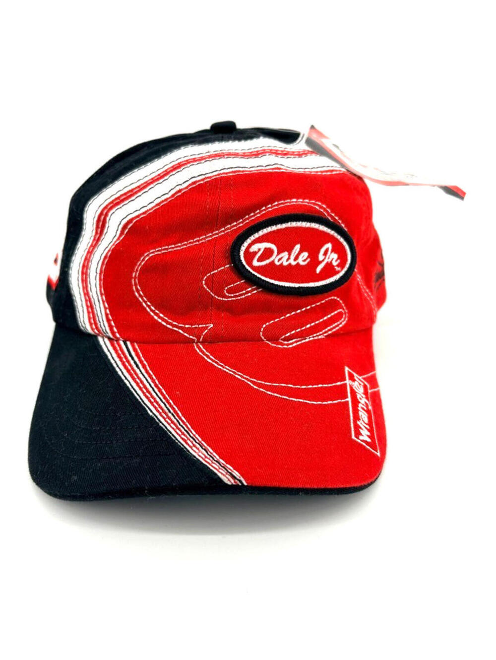 Vintage NOS NASCAR Chase Authentics Budweiser Wrangler Dale Jr Red Adjust. Cap